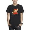 Fine Plus Short Sleeve Super Mario Mario Pixel Jump Retro Character Bros. T-Shirt