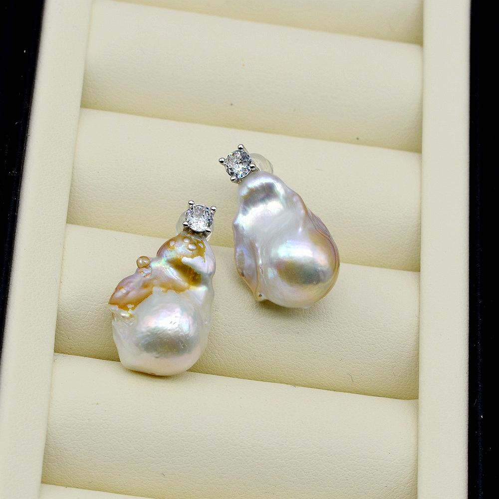 Женские серьги в стиле барокко — фото 4