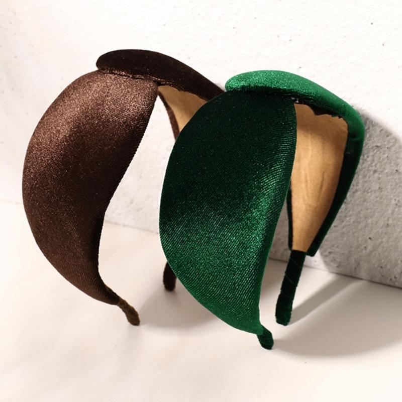 2Pcs Velvety Headbands Solid Color Elegant Style Hairband For Women And Girls Daily Wear Fashionable Accessory