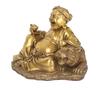 Vietnamesische Kupfer Buddha Figur: Gott des Reichtums und des Wohlstands