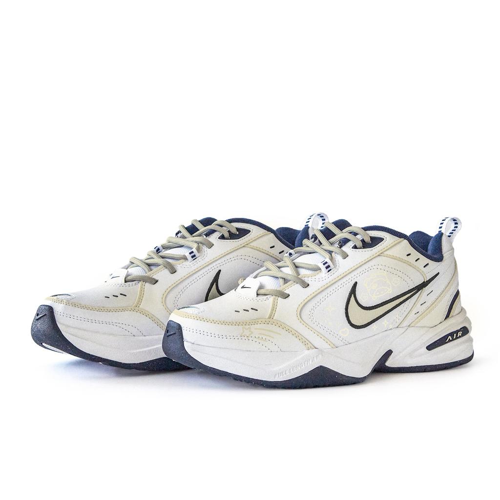 Nike Air Monarch 4 Slip Resistant Abrasion Resistant Slip Resistant Abrasion Resistant Low Top Chunky Sneakers Unisex 415445-102(Team189-)