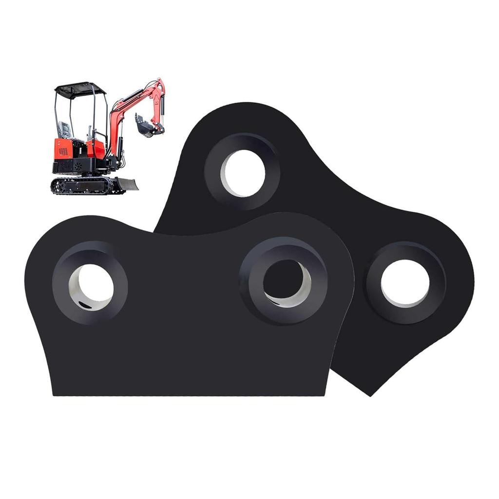 2 Pcs Mini Excavator Bucket Ear Replacement for Cat 305 306 Mini Excavators 45mm 5 Inch C-C Weld On Bucket Attachment Ears