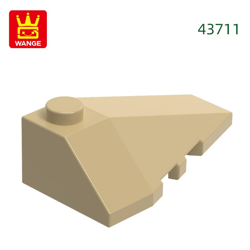 Non-Toxic 74Pcs/Lot 43711 Right Wedge Sloped 4X3 Triple Building Blocks Moc Accessories Compatible With Bricks Children Toys Gift Bo
