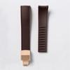 FKM Watch Band Fluoro Rubber Strap 18/19/20/21/22/24mm Quick Release Folding Clasp Cut To Size Replace Watch Bracelet for Men Women