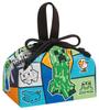Skater Children's Drawstring Lunch Bag, Made In Japan, Minecraft 25, Boys' KB7-A
