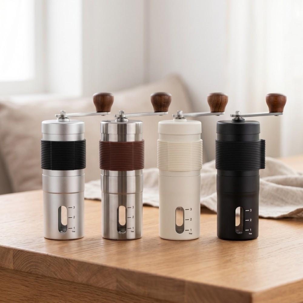 Portable Manual Coffee Grinder Adjustable Burr Coffee Making Tool Coffee Bean Grinder Travel Use