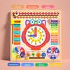 Childrens Calendar Wooden And Clock Learning Puzzle Toy For Education Preschool
