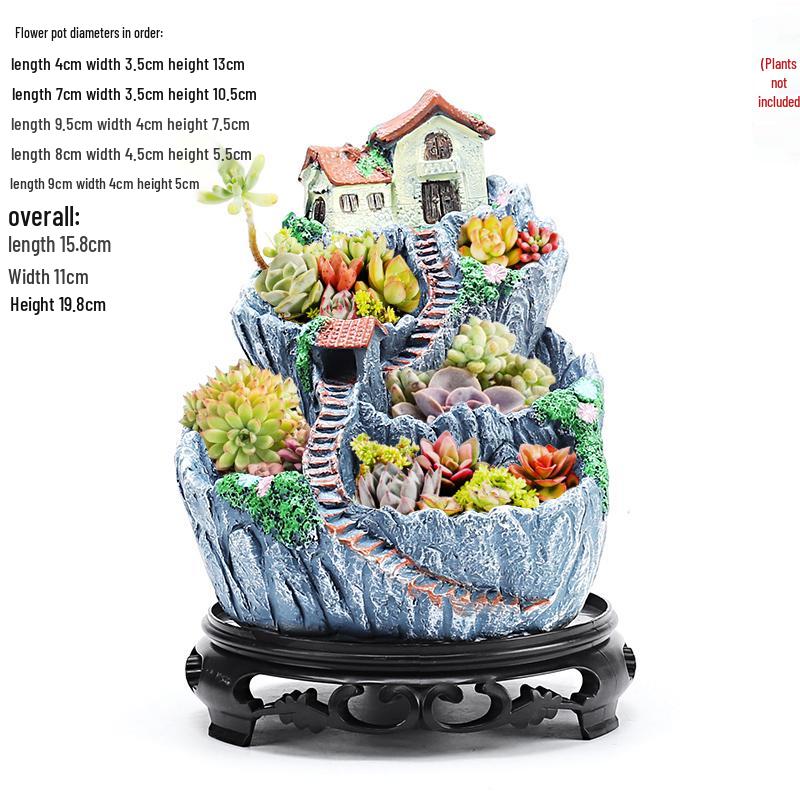 Extra-Large Hanging Succulent Pot: Multi-Diameter Micro-Landscape Decoration