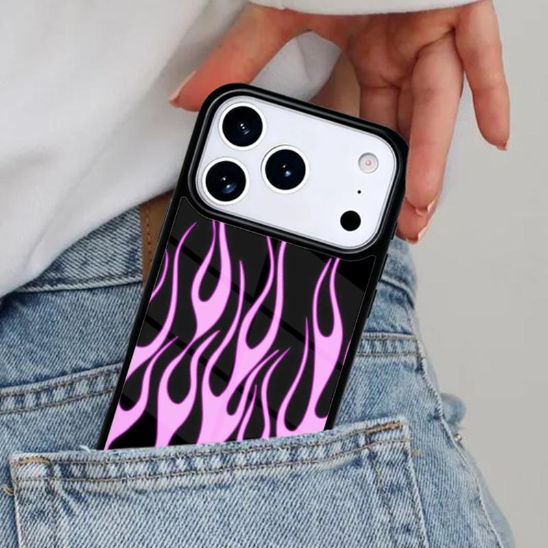 Cool Flame Colorful Pattern Phone Case for iPhone 16e 15 14 13 12 17 Pro Max Plus Air 17pro Cover Coque