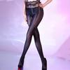 Contrast Color Horse Oil Shiny Pantyhose Lace Patchwork High Waist Silky Touch Shaping Tights Pole Dance Sexy Seamless Hosiery