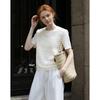 Demana Women's Textured Knit Short-Sleeve T-shirt