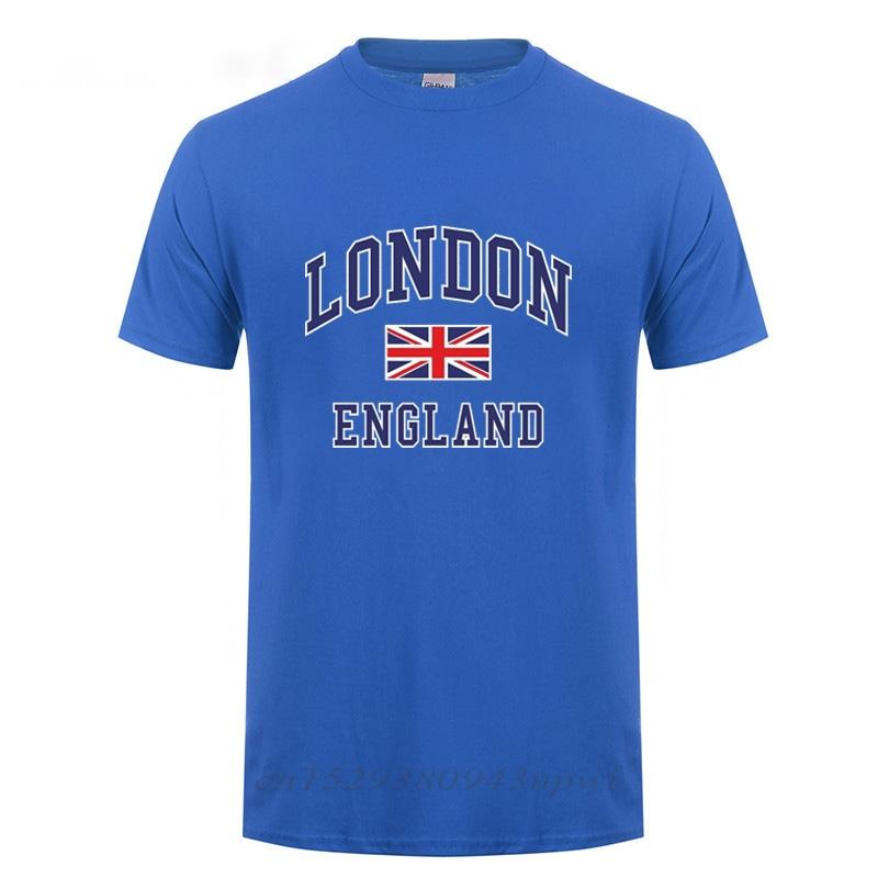 I Love London England Flag Union Jack T Shirt Novelty Souvenir Birthday Gift Mens Short Sleeve O Neck Cotton TShirt Summer Tops
