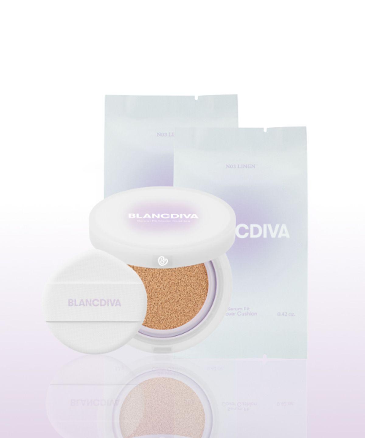 Serum Fit Cover Cushion Main Product + 2 Refills No. 3 Linen