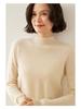 Women's Slim-Fit Half-High Neck Cashmere Sweater: Warm & Versatile Knitted Pullover
