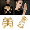 Leather Skeleton Handmade Bone Jewelry Secure Closure Design For Cosplay Event And Gothic Fashion