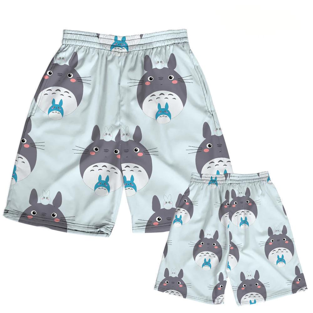 

Japanese Cartoon Anime Totoro Muay Thai Kickboxing Training Shorts Print Martial Art Boxer Unisex Men Women Kid Fighting Fitness Sport Gym Workout S