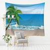 Seaside Scenery Drift Bottle Pattern Hanging Cloth Home Wall Decoration Tapestry Bedroom Living Room Tapestry