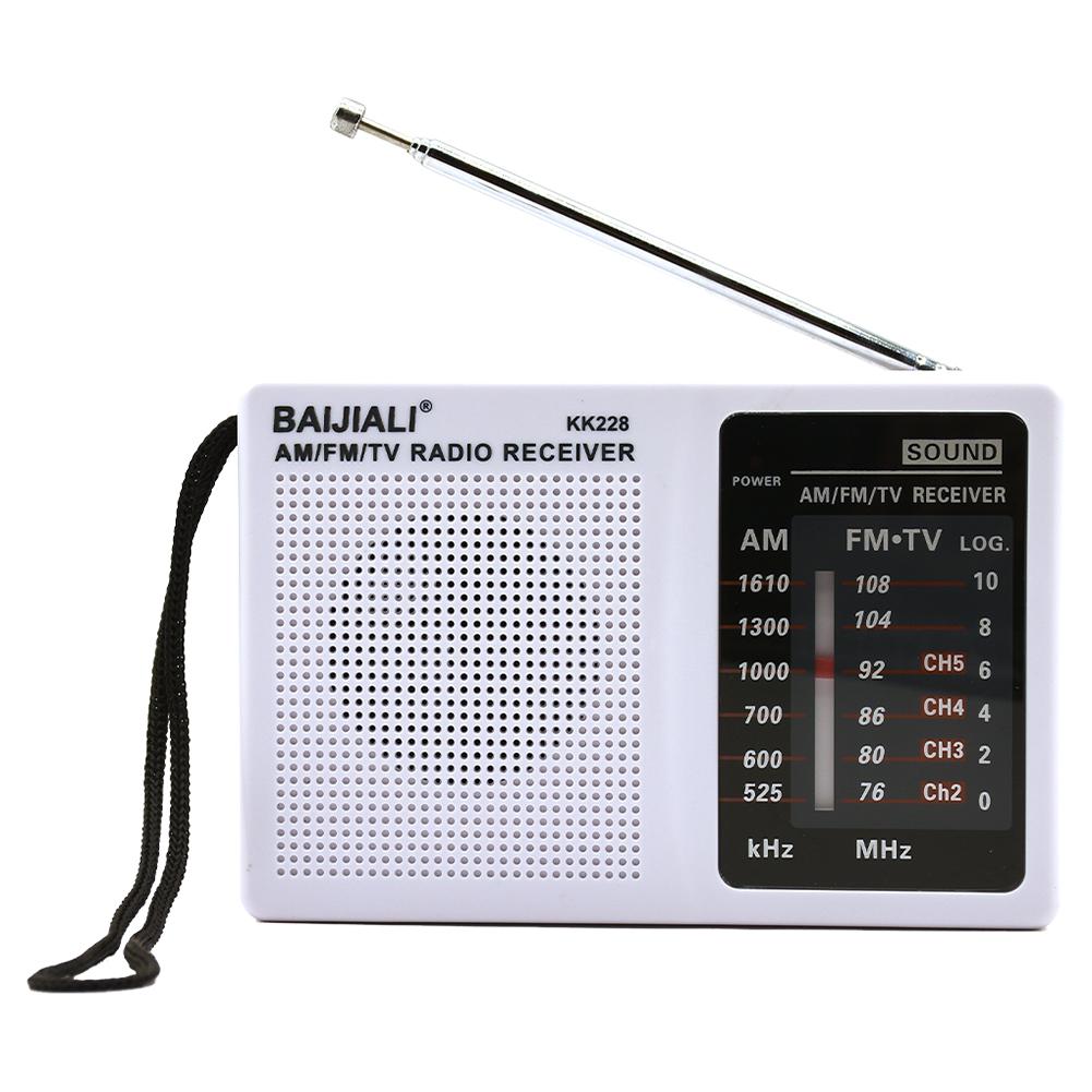 Vintage Style Portable Radio Battery Operated AM FM Mini Pocket Radio with High-Quality Speaker and Adjustable Antenna for Elder