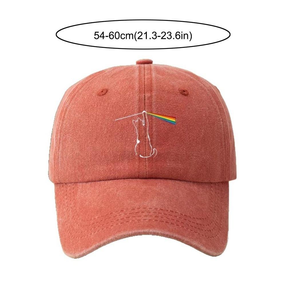 Curved Brim Dad Hat Washed Cotton Adjustable Hat Vintage Sun Protection Hat  For Men Women