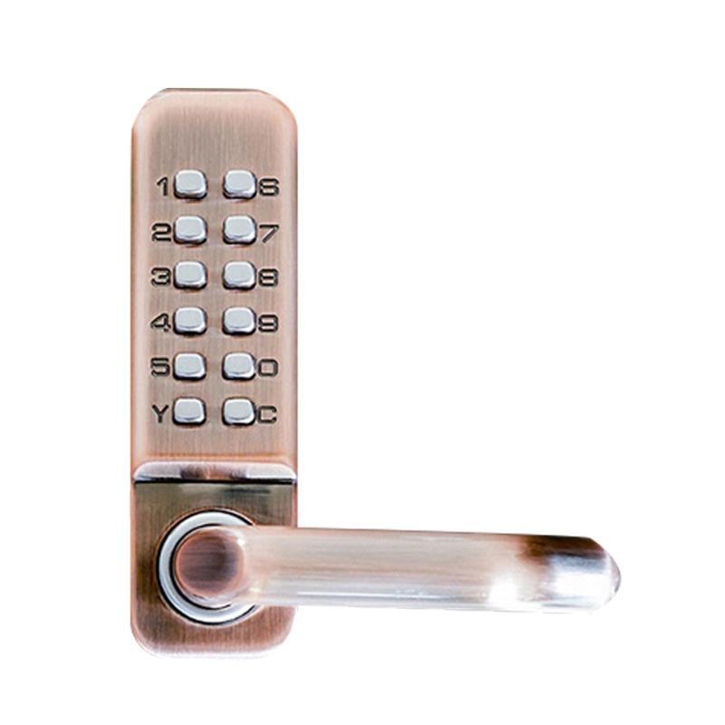 Keyless Entry Door Lock with Handle High Security Door Lock Zinc Alloy Combination Code Lock for 1.38-2.36'' Thick Doors