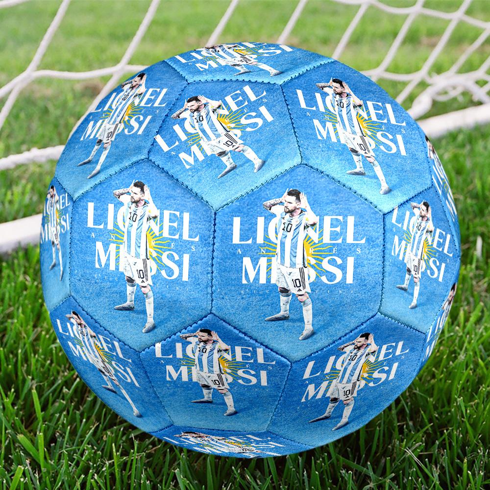 1pc Messis Argentina Celebration Size 5 Football Soccer Balls, Competition Sport Football Indoor And Outdoor Training Ball.Q702038