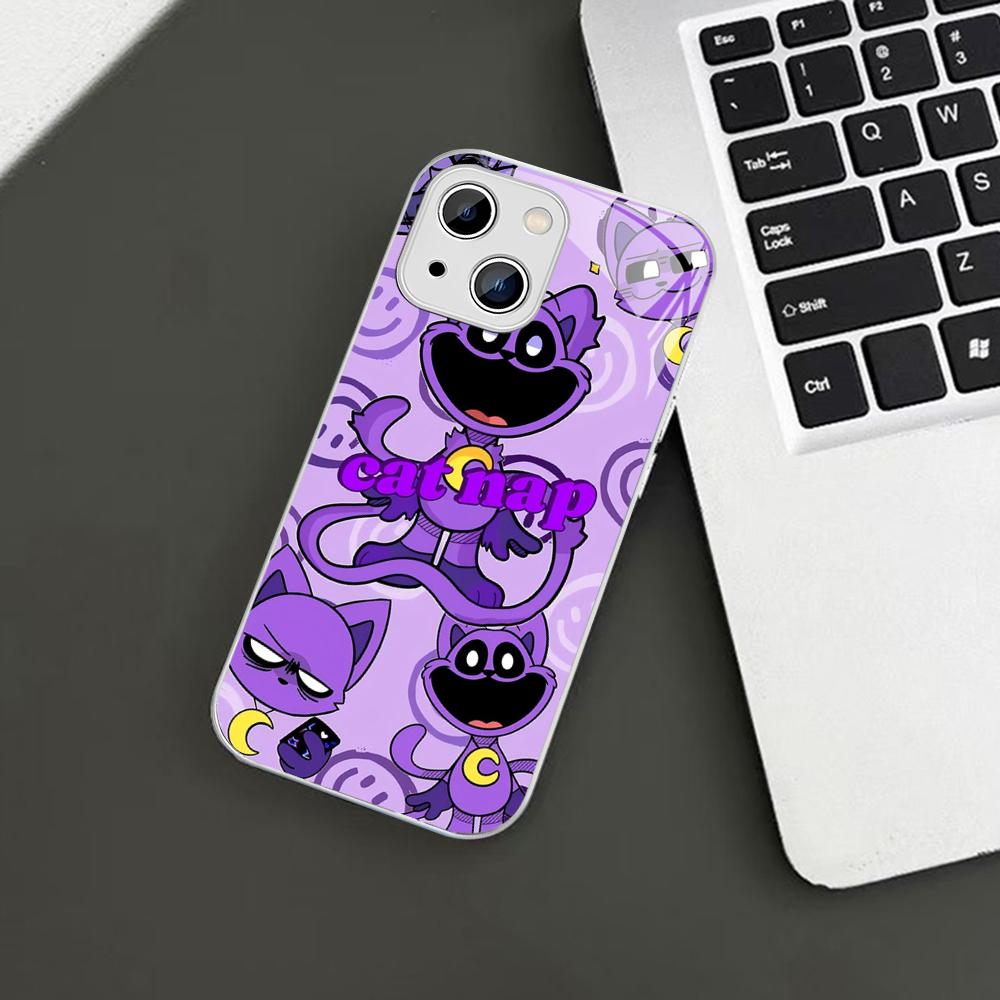 

S-Smiling C-Critters C-CATNAP DOGDAY Phone Case For iPhone 14 13 12 Mini 11 Pro XS Max X XR 14 Plus Tempered Glass Cover iphone 11 pro