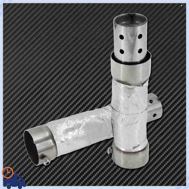 Durable Motorcycle Sports Car Muffler Tail Section Exhaust Muffler Extended Upgraded Muffler Exhaust System Auto Parts