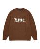 LMC Gothic Name Knit Sweater Brown