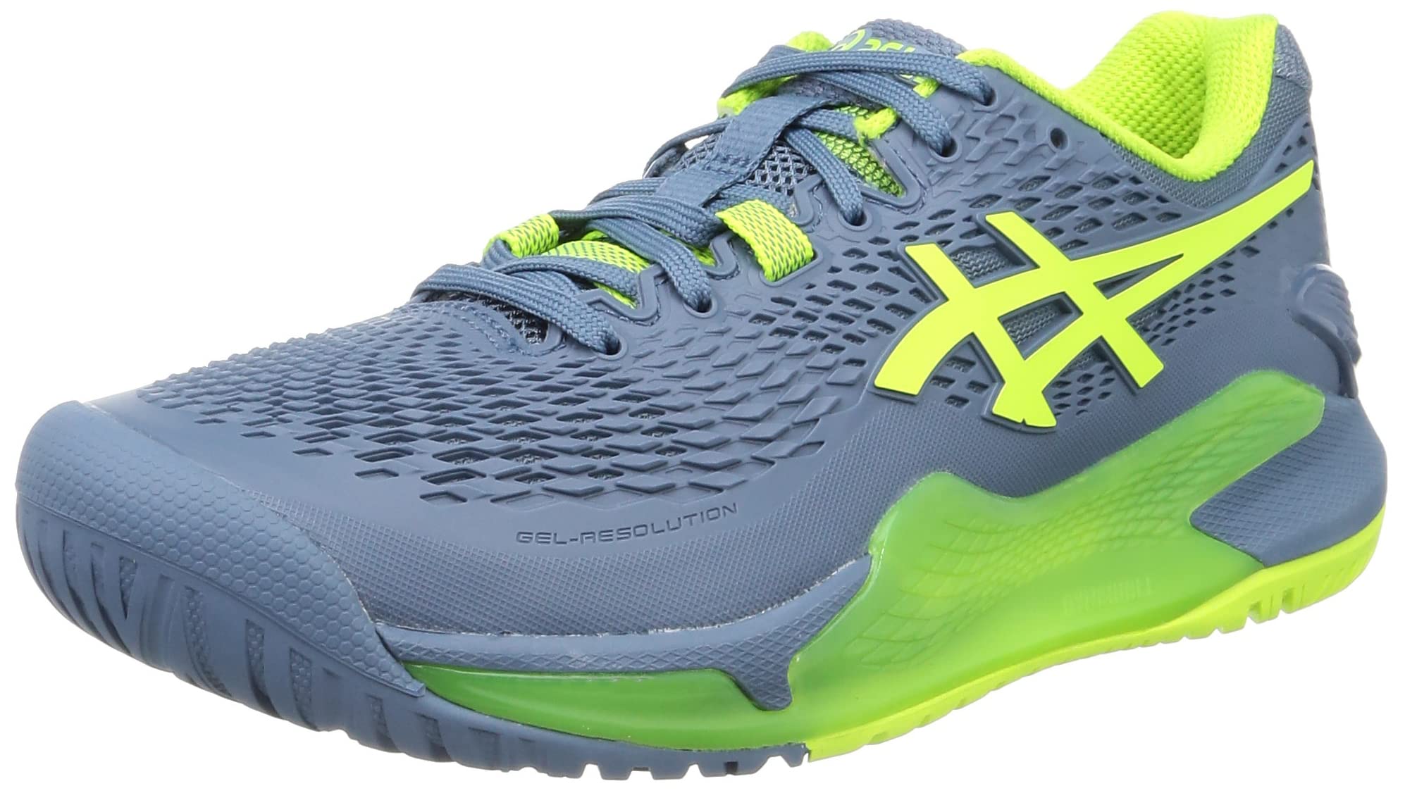 

Теннисные туфли 9 400 см 2E [ASICS] GEL-RESOLUTION мужские (Стальной синий/опасный зеленый) +25,5