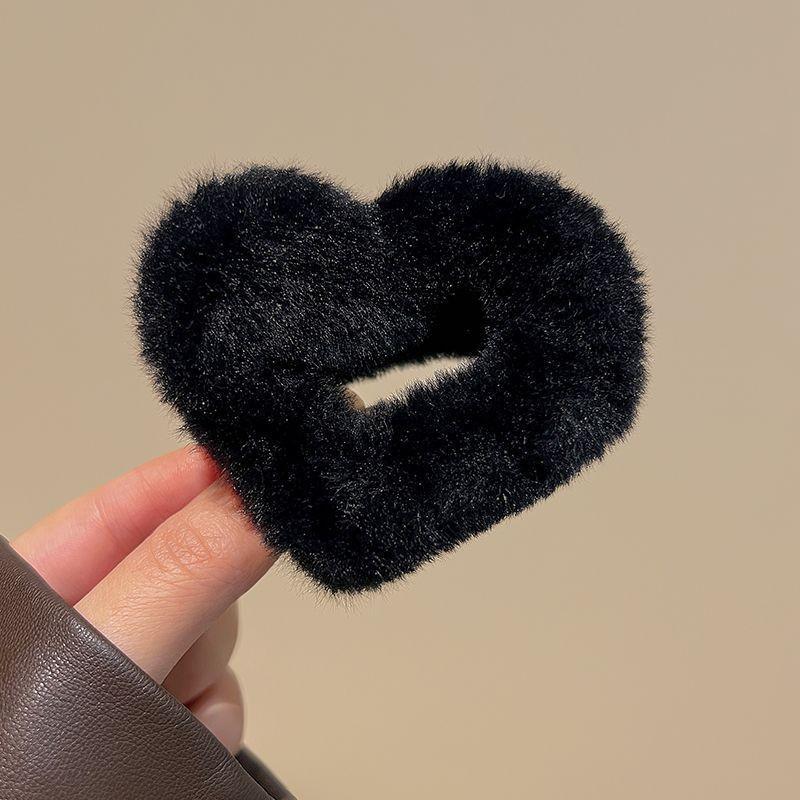 Large Plush Hair Clip: Autumn/Winter Volumizing Shark Clip for Women