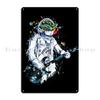 Space Guitar Metal Sign Garage Garage Mural Kitchen Customized Tin Sign Poster