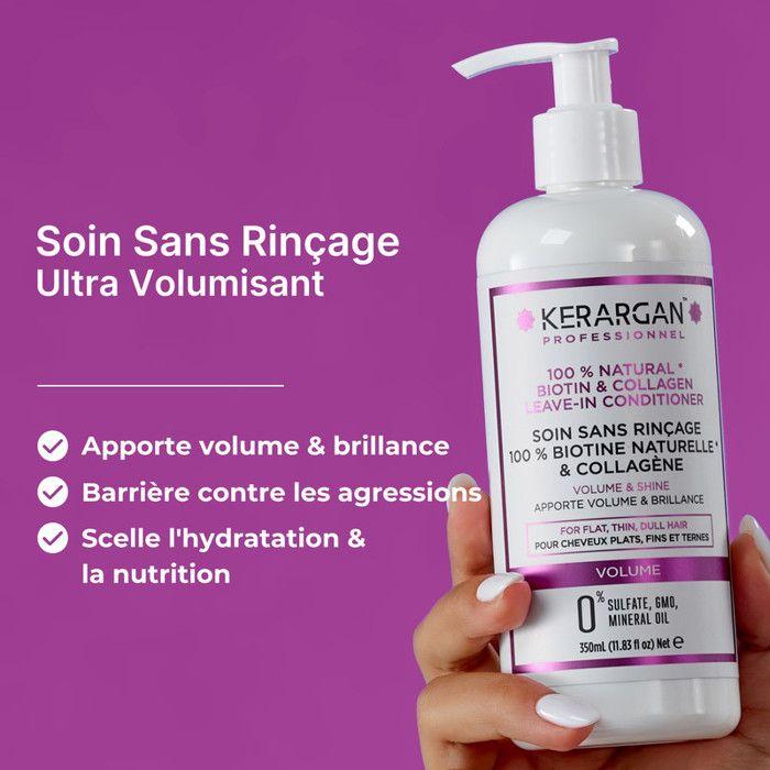 KERARGAN Kerargan - Soin Sans Rinçage Volumisant à la Biotine &amp; Collagène - Pour Cheveux F Soin des cheveux 350 ml soin capillaire