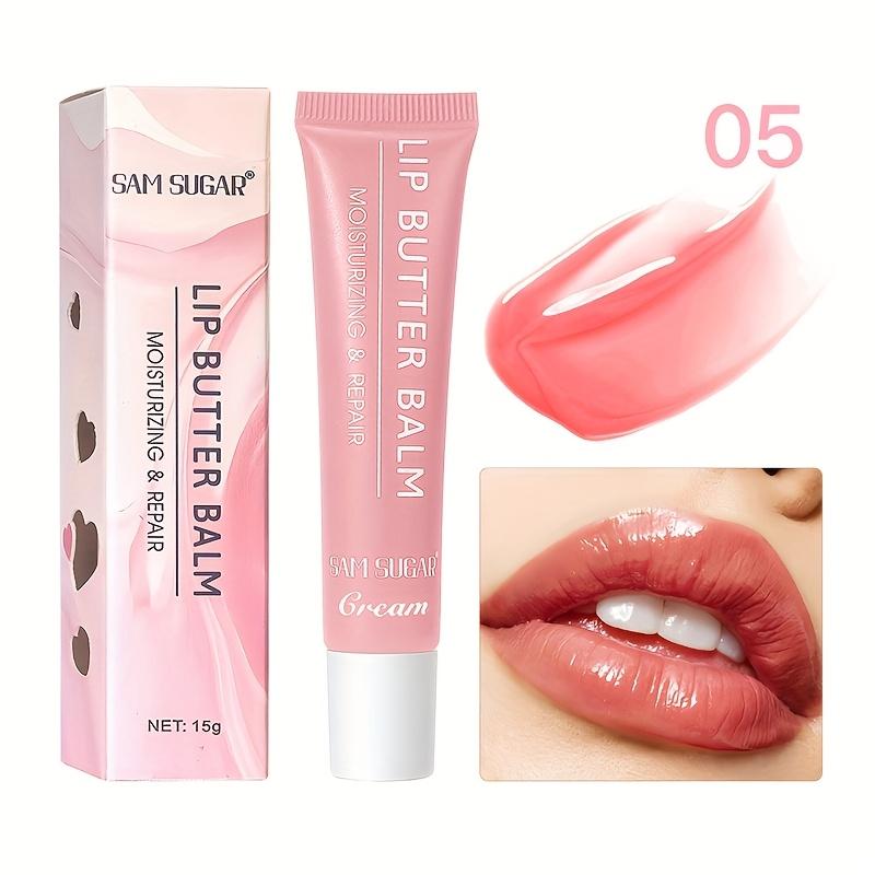 

SAM SUGAR 5 Colors Lip Balm Moisturizing Mirror Lip Gloss Lip Pink Guava Vanilla Coffee Cake Smell Lipstick Transparent Oil Makeup