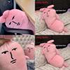 Pink Rabbit Support Pillow For Adults With Plush Soft Material For Sleep And Relaxation