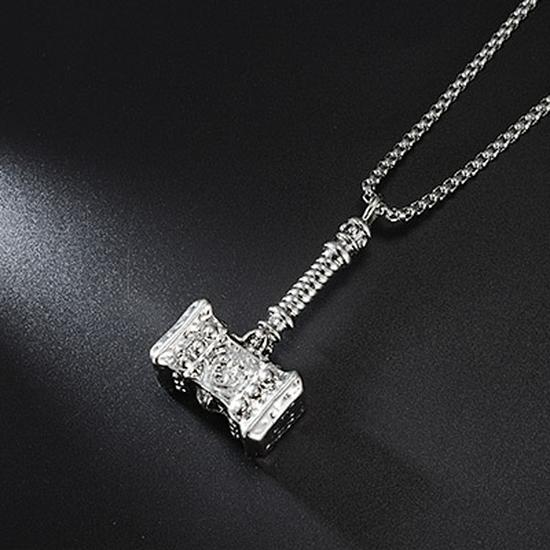 Trendy Titanium Steel Men's Dog Tag Necklace - Hip-Hop Style Pendant Chain