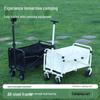 Compact Folding Cart for Outdoor Camping, Grocery Shopping, and Express Delivery