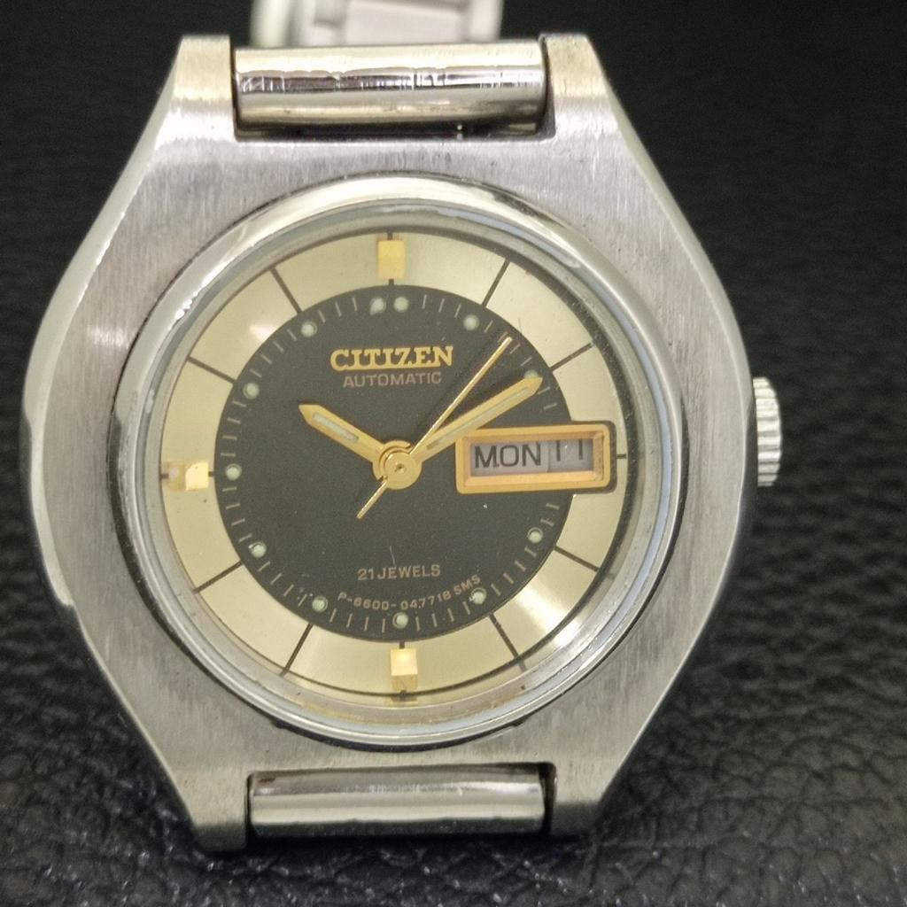 VINTAGE CITIZEN AUTOMATIC JAPAN WOMENS ORIGINAL DIAL WATCH A704220-1