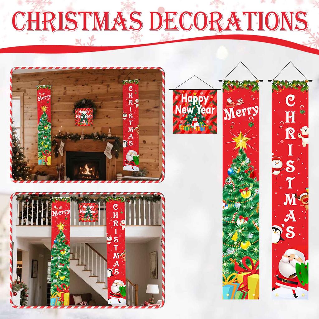 Weihnachten Vorhang Dekoration Tür hängen Malerei hängen Flagge Dekoration
