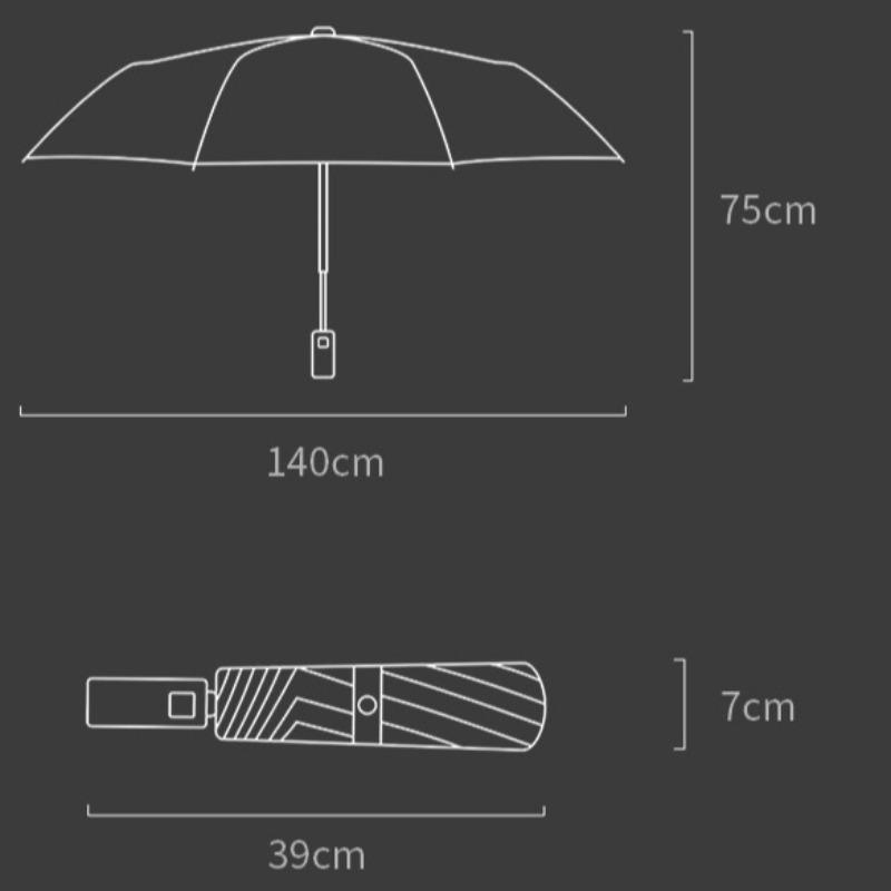 Automatic Umbrella Ultra Large Umbrellas Luxury Portable Folding Umbrella Reverse Wind Resistant Umbrellas Rains Accessories