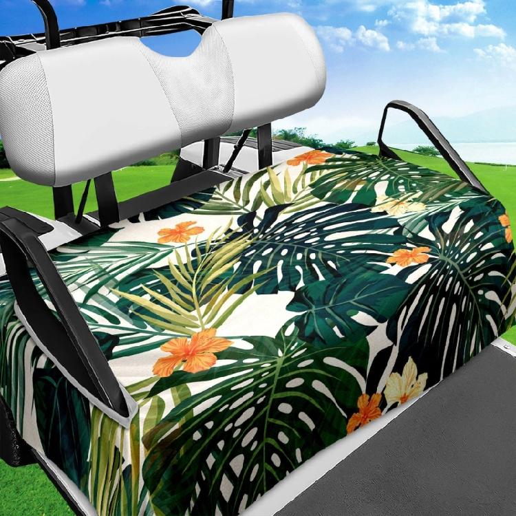 Quickly Install Golf Cart Seats Protector Heavy Type Polyester Materials Weather Resistant Universal Fit Accessory