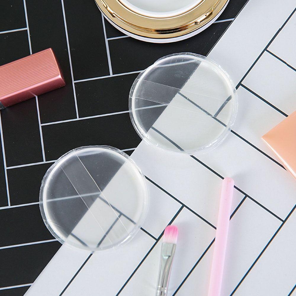 Portable Silicone Powder Puff Transparent No Powder Eating Powder Cosmetic Puff Cosmetic Blender Face Foundation BB