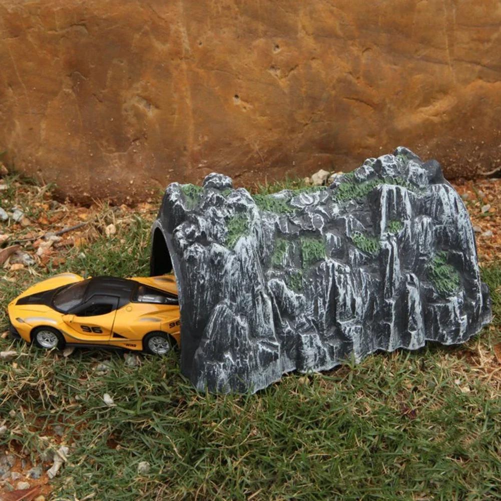 1 Stück Zug Eisenbahn Zubehör Simulation Höhle Kunststoff Felsenmodelle Eisenbahn Tunnel Tischmodellbahn Spielzeug Geschenke für Kinder