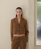 Unmute Cropped Wool Jacket (Camel)