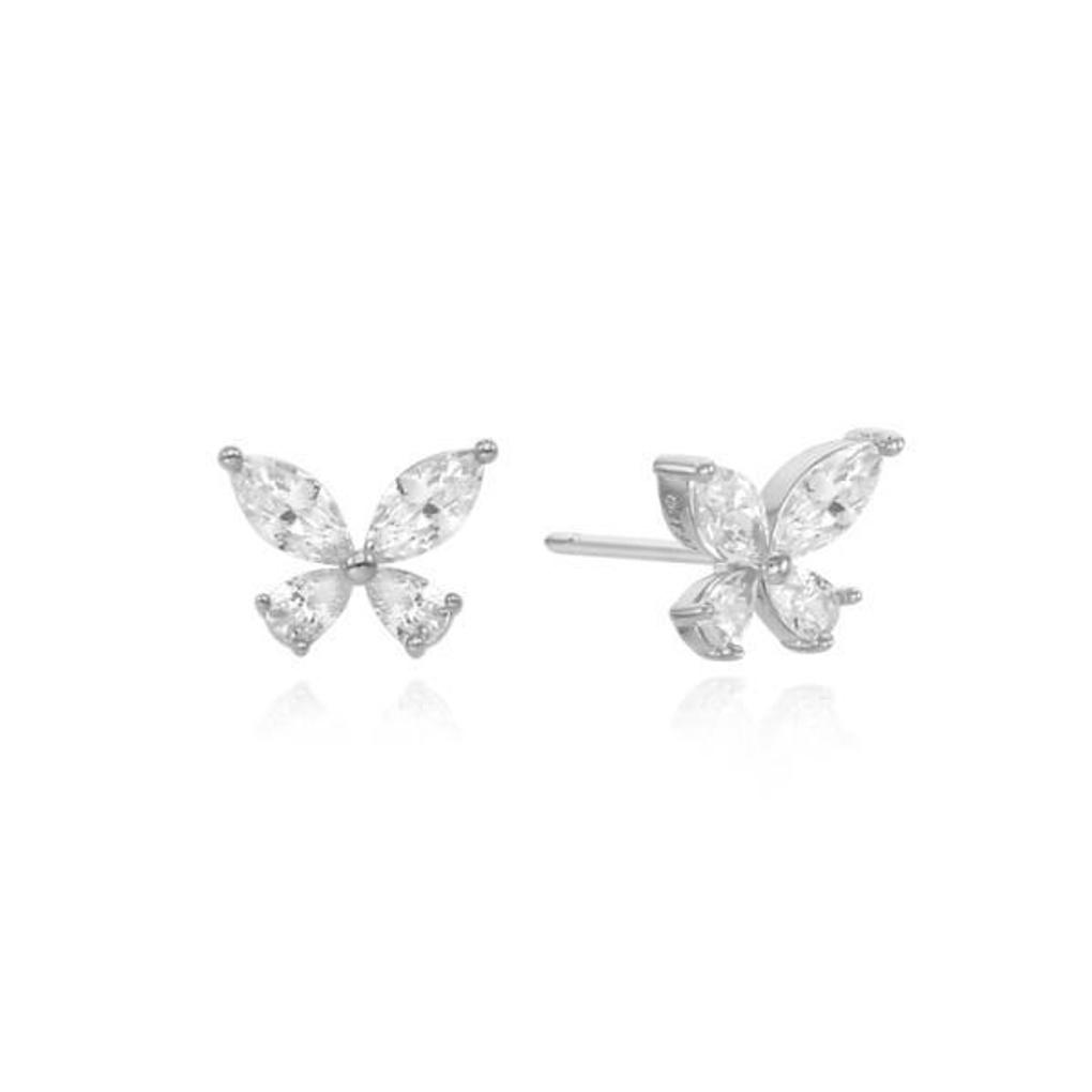 [Dreaming Fly] Cubic Butterfly Pure Silver Earrings OTS121907QWW