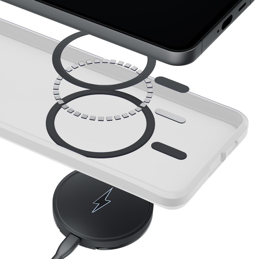 Samsung Galaxy S26 Ultra - 3mk Smoke MagCase White