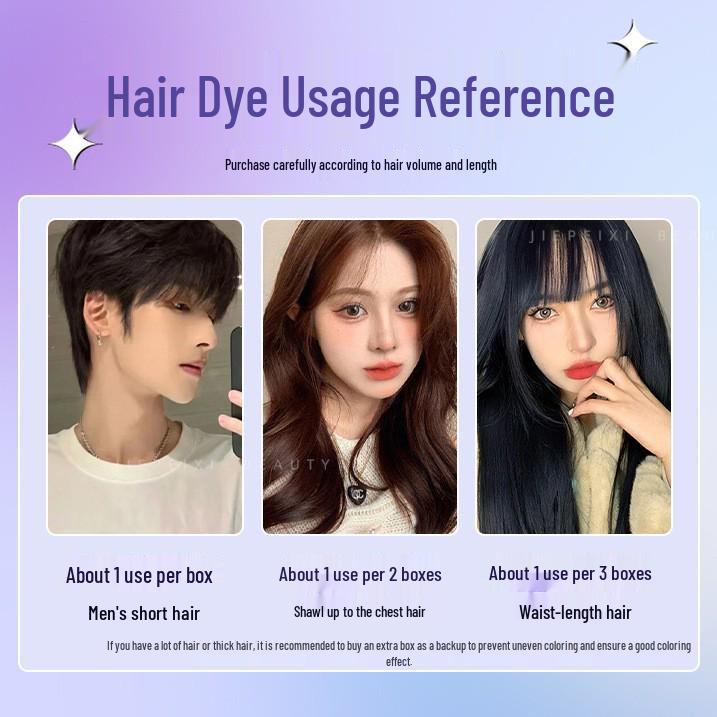 Men's Milk Tea Gray No-Bleach Hair Dye Cream
