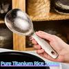 Non-Stick Rice Scoop Anti-Bacterial Serving Spoon Pure Titanium Rice Spoon  Restaurant