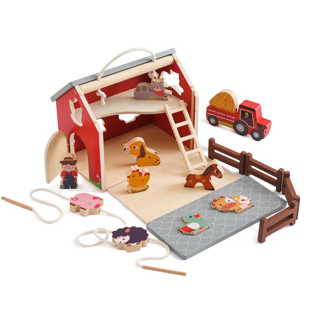 Cross-Border Children's Educational Farm Animal Shape Building Blocks for Early Cognitive Learning