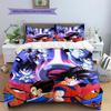 Dragon Ball Character Bedding Set, Classic Anime Art Bedroom Decoration, Exclusive Collector Gift.chl