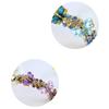 Women Elegant Crystal Diamond Hairpin Resin Butterfly Shaped Banana Hair Clip Claw Ponytail Holder Headwear Barrette